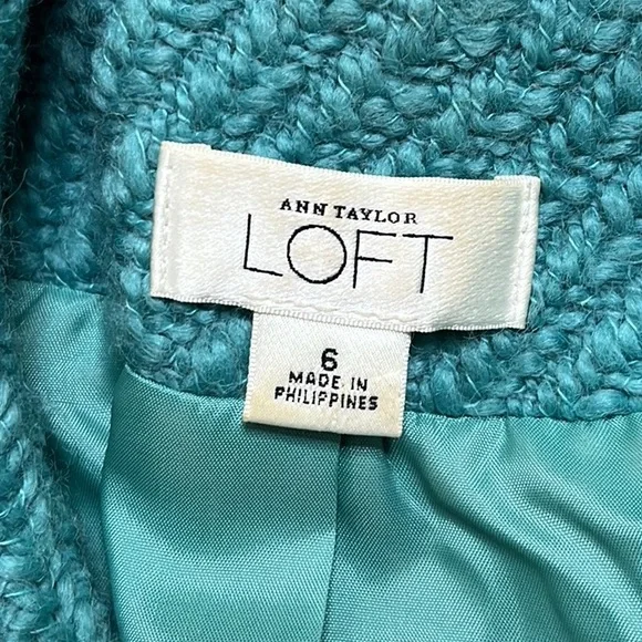 Y2K Ann Taylor LOFT Blazer Suit Jacket Wool 6 - Picture 7 of 8